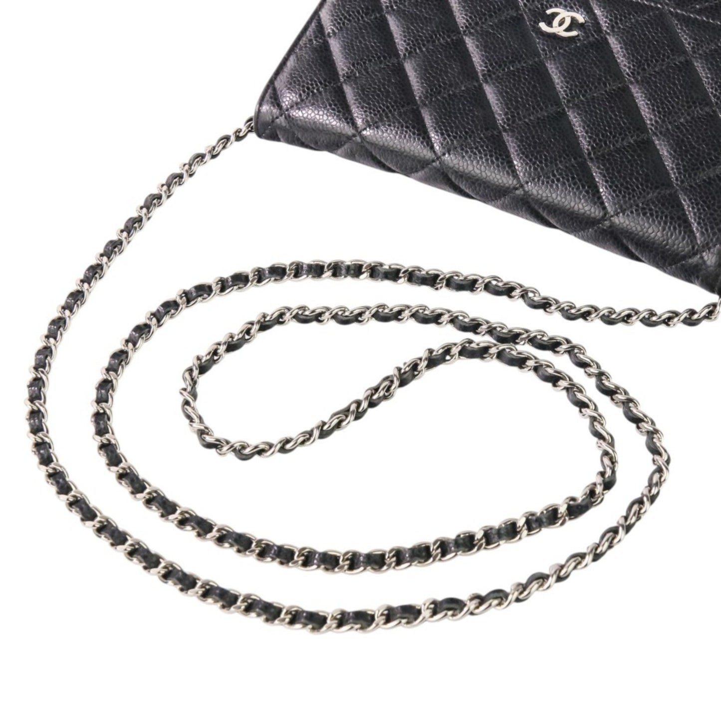 Chanel Calfskin Black Shoulder Bags