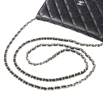 Chanel Calfskin Black Shoulder Bags