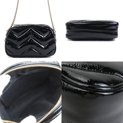 Gucci Patent Black Shoulder Bags