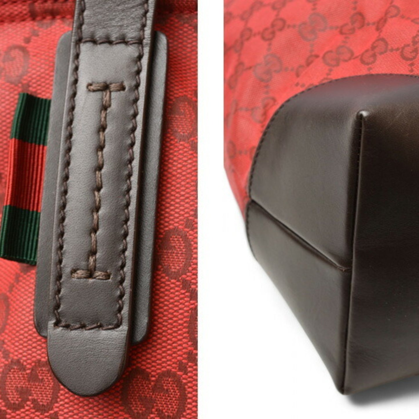 Gucci Coated Canvas Red Shoulder Bags