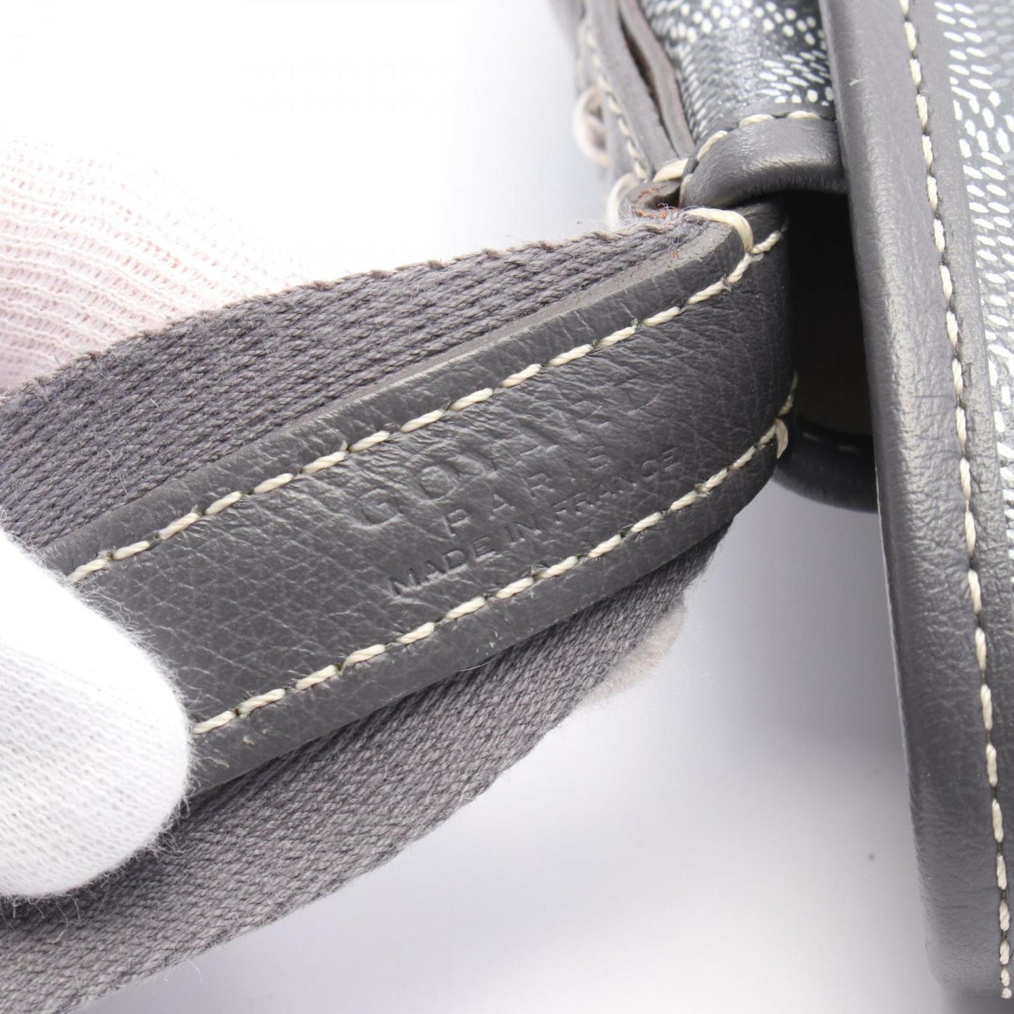 Goyard Coated Canvas Gray Shoulder Bags