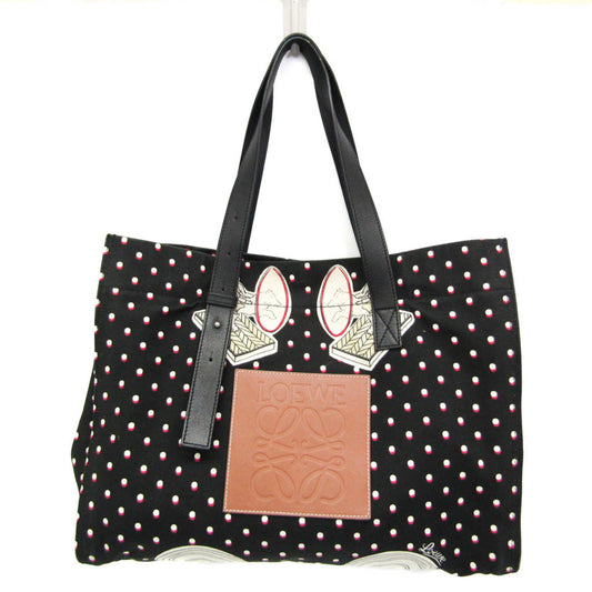Loewe Canvas Black Tote Bags