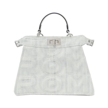Fendi Denim White Handbags