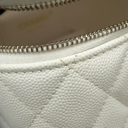 Chanel Calfskin White Shoulder Bags