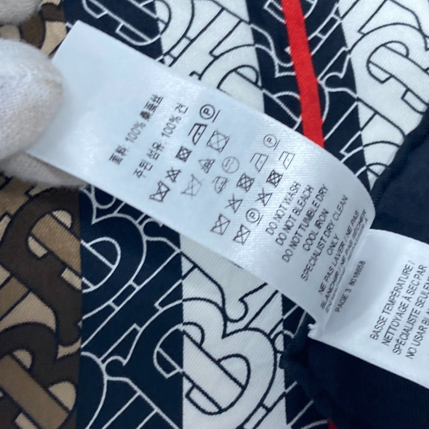 Burberry Silk Black Scarves