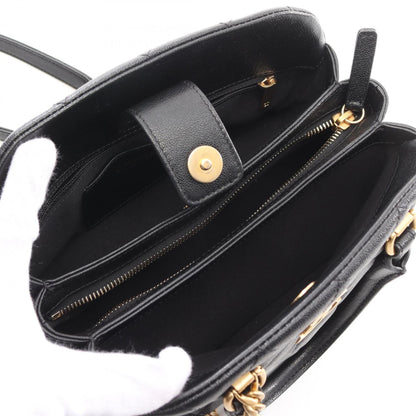 Chanel Calfskin Black Shoulder Bags