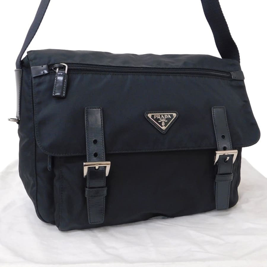 Prada Nylon Black Shoulder Bags