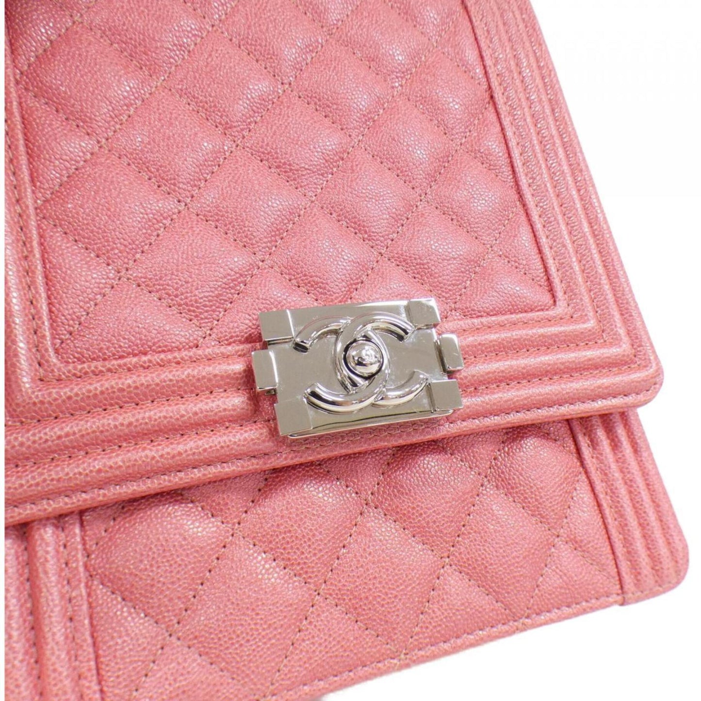 Chanel Calfskin Pink Shoulder Bags