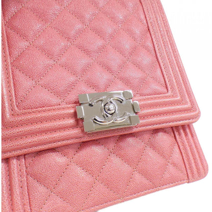 Chanel Calfskin Pink Shoulder Bags