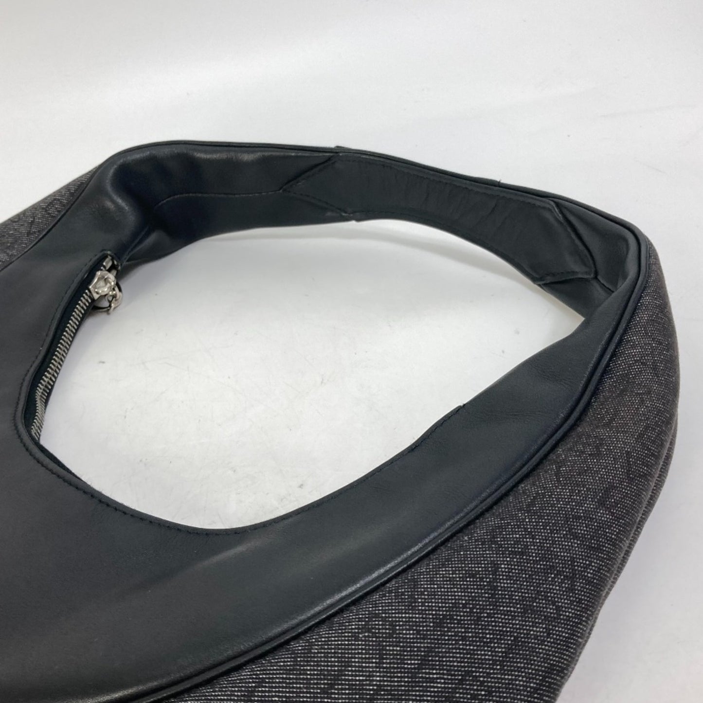 Bvlgari Canvas Black Shoulder Bags