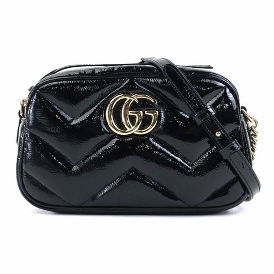 Gucci Patent Black Shoulder Bags
