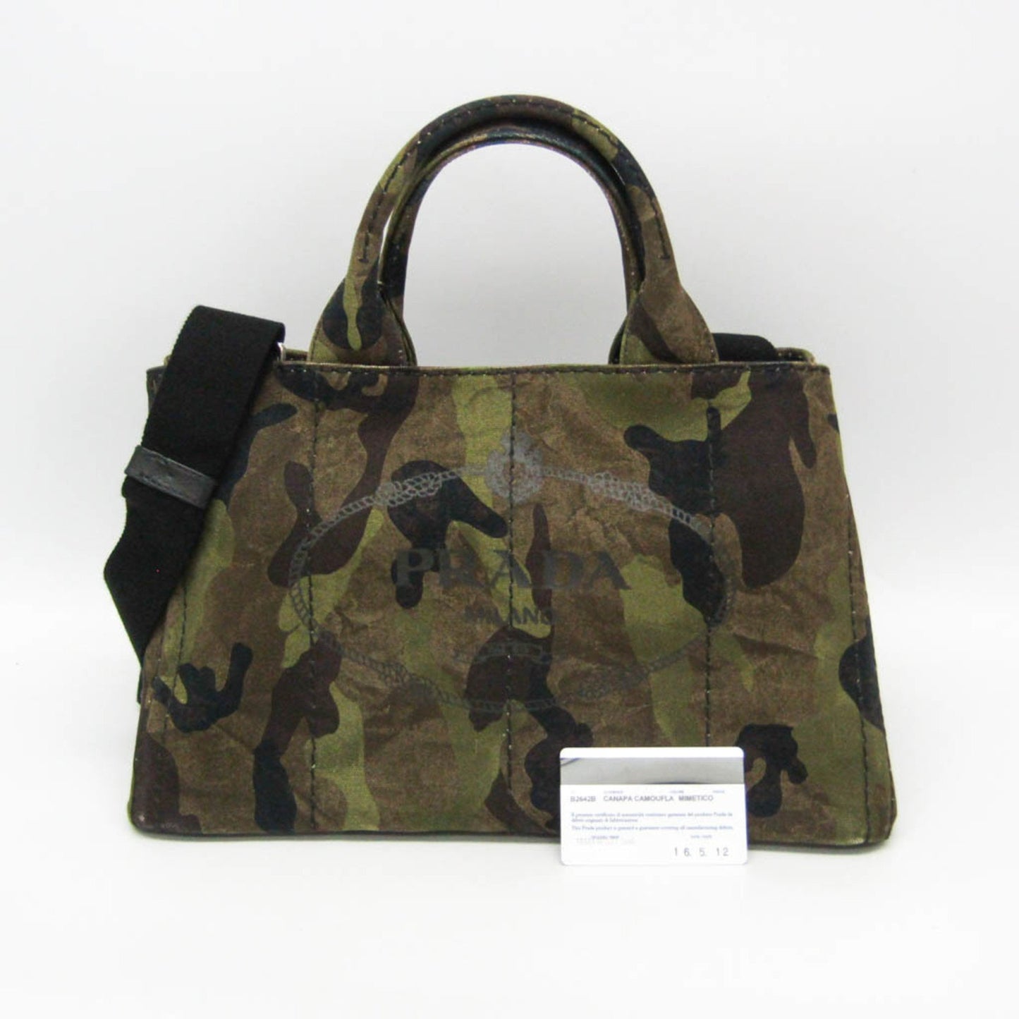 Prada Canvas Brown Handbags