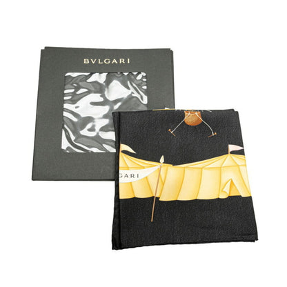 Bvlgari Silk Black Scarves