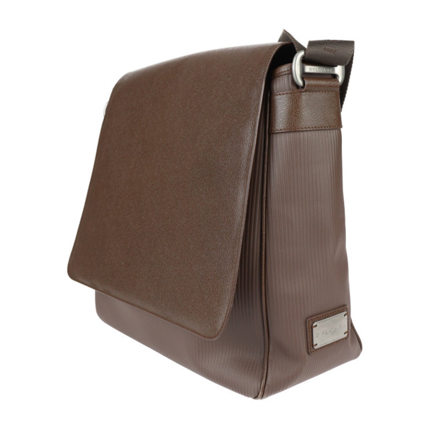 Bvlgari Pvc Brown Shoulder Bags
