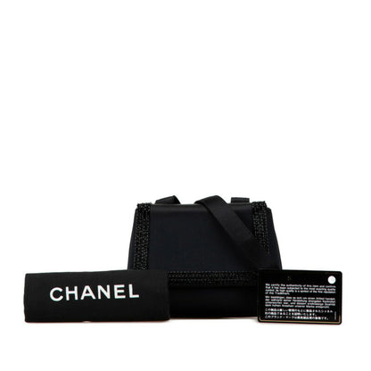 Chanel Satin Black Shoulder Bags