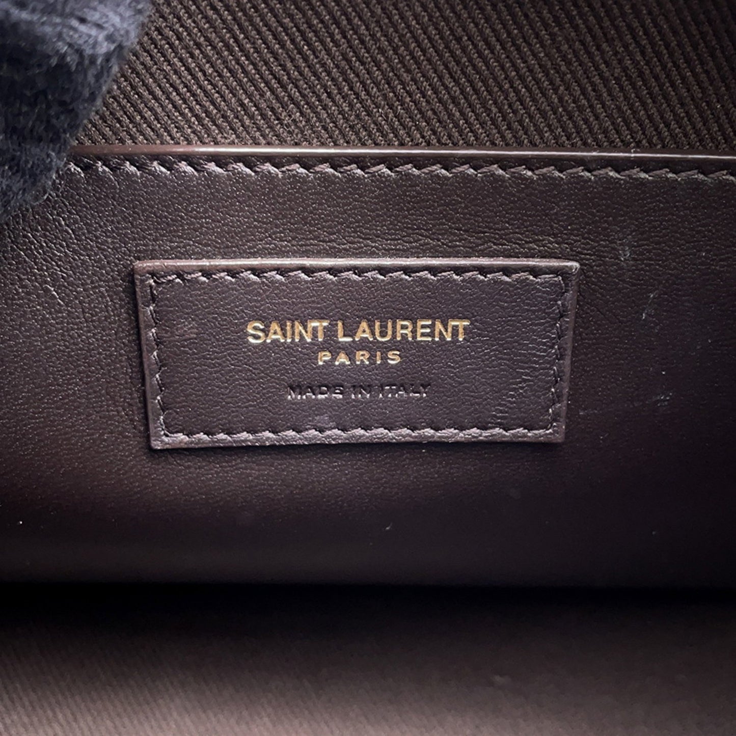 Saint Laurent Pvc Brown Handbags