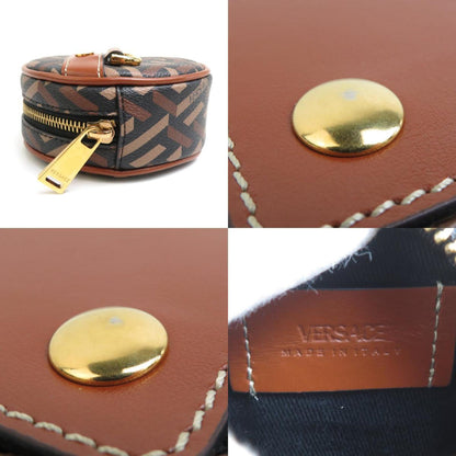 Versace Coated Canvas Brown Small Bags