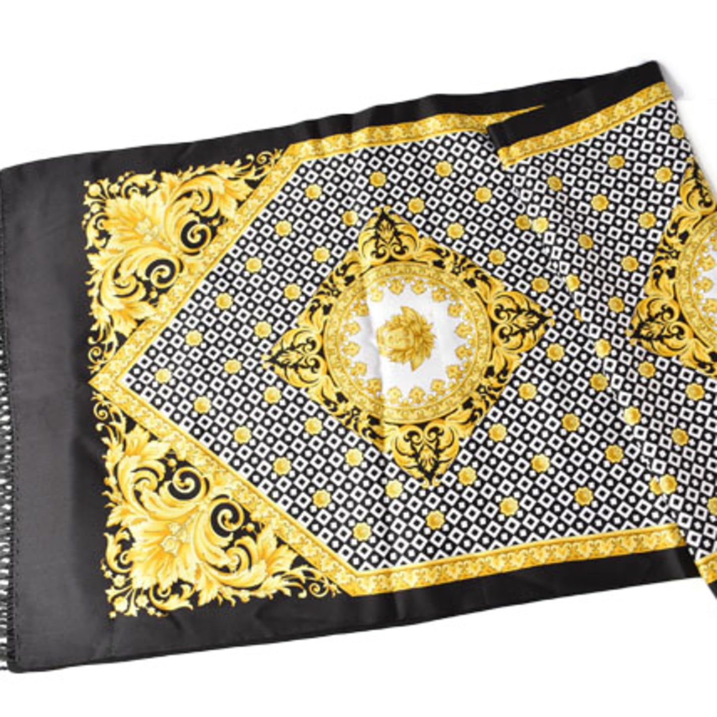 Versace Silk Black Scarves