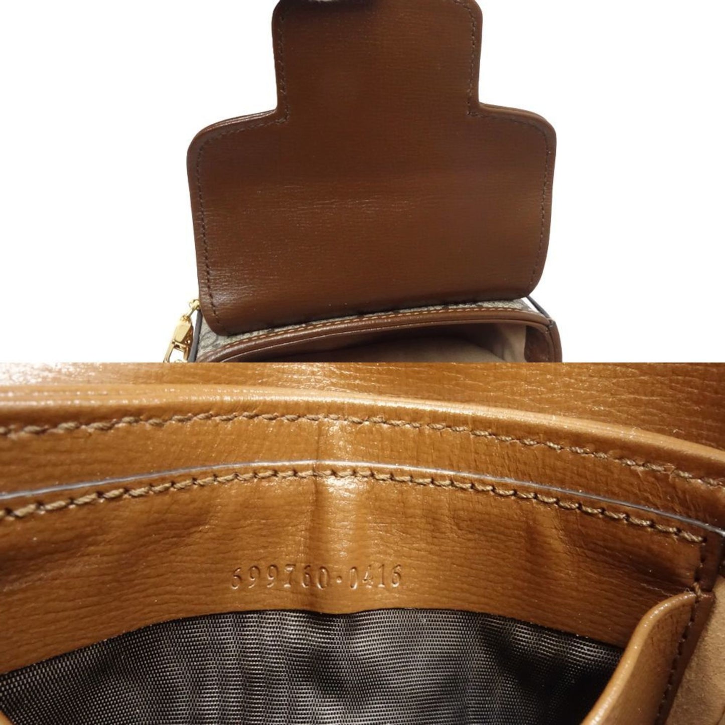 Gucci Canvas Brown Shoulder Bags
