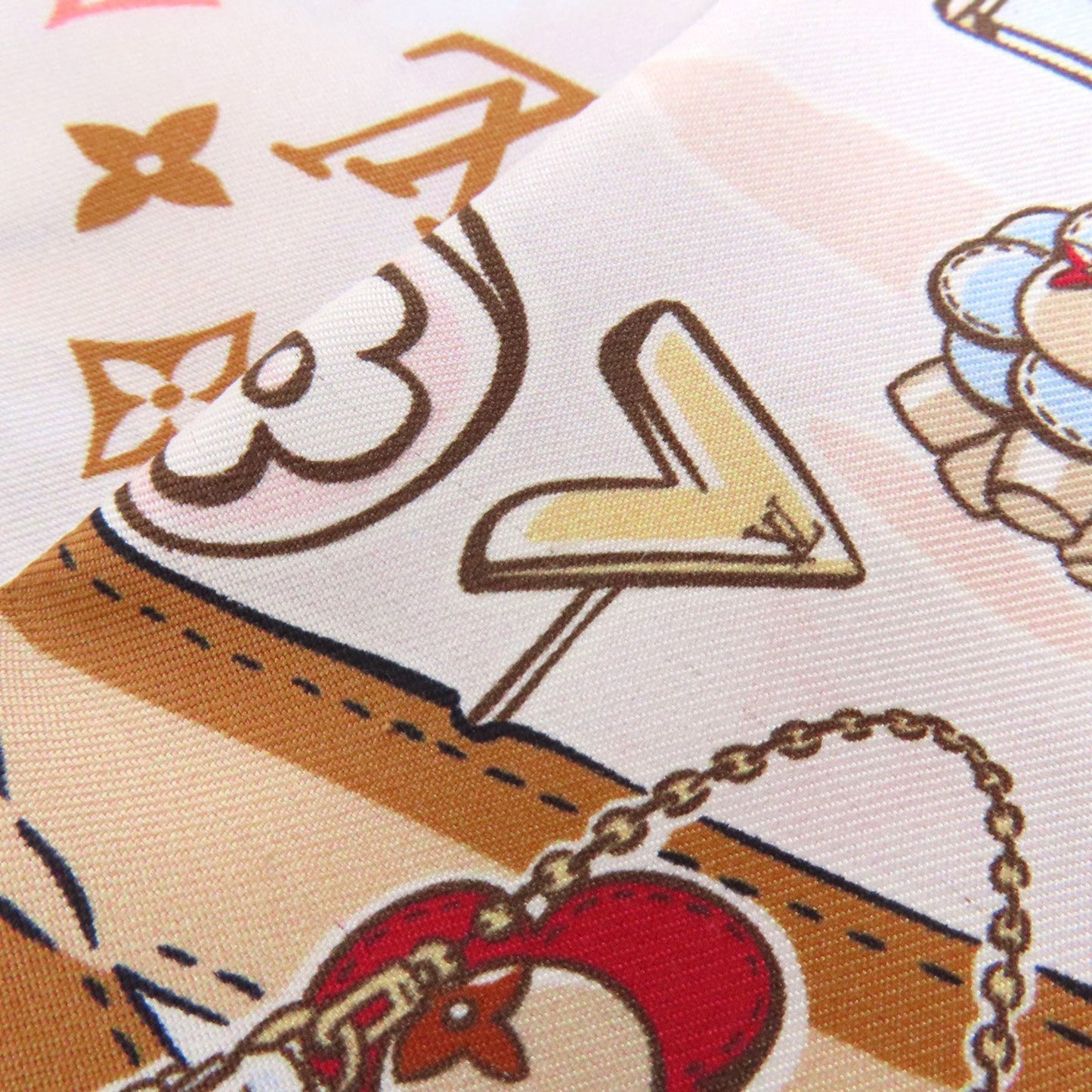 Louis Vuitton Silk Brown Scarves