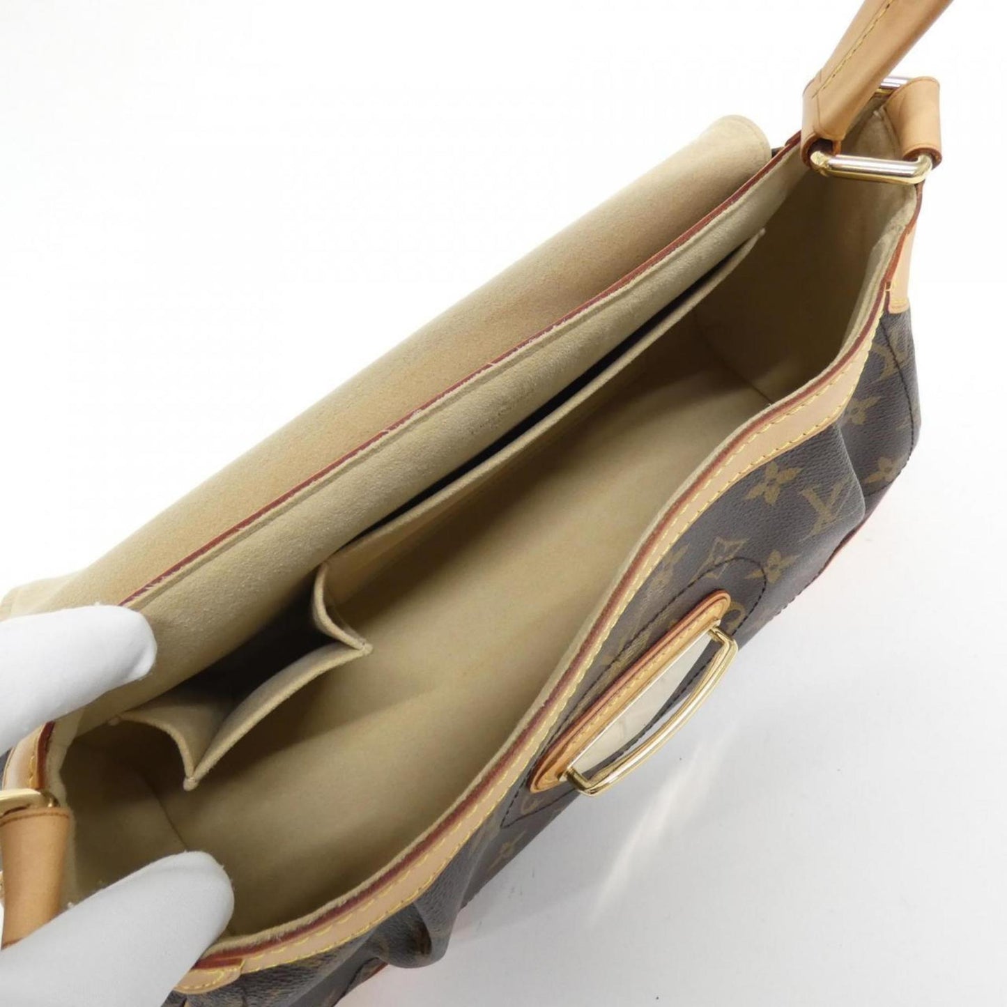 Louis Vuitton Coated Canvas Brown Shoulder Bags