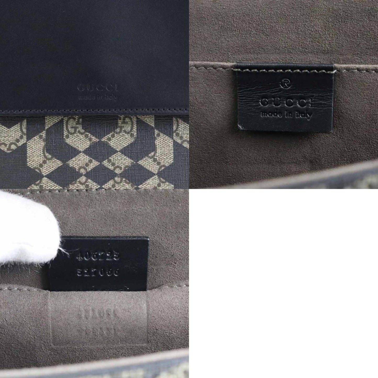 Gucci Pvc Black Clutch Bags