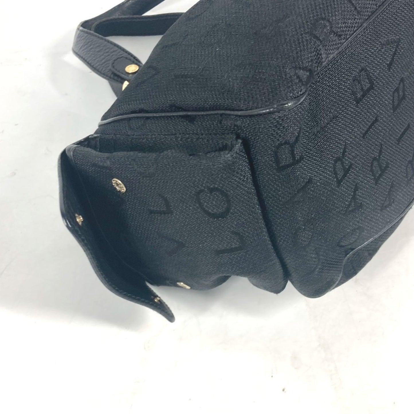 Bvlgari Canvas Black Shoulder Bags