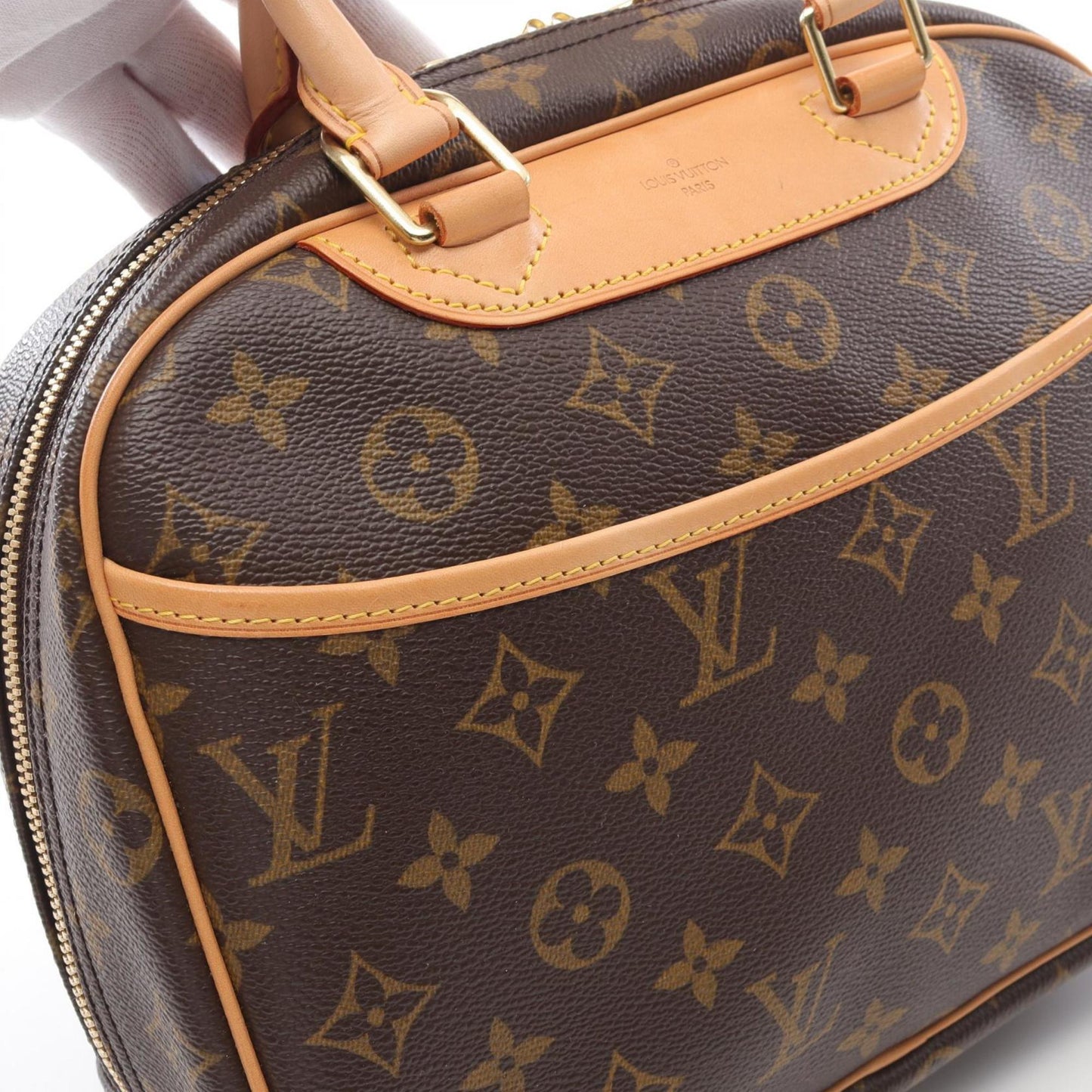 Louis Vuitton Coated Canvas Brown Handbags