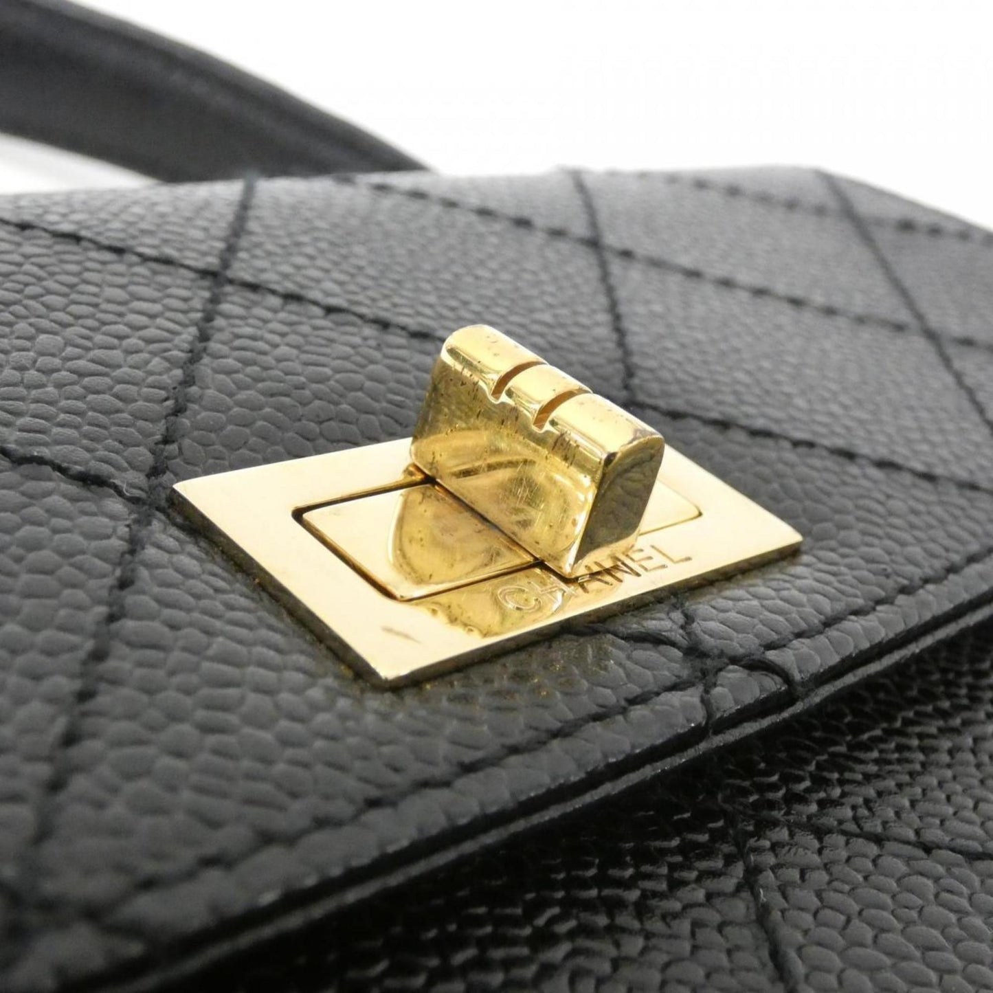 Chanel Calfskin Black Handbags