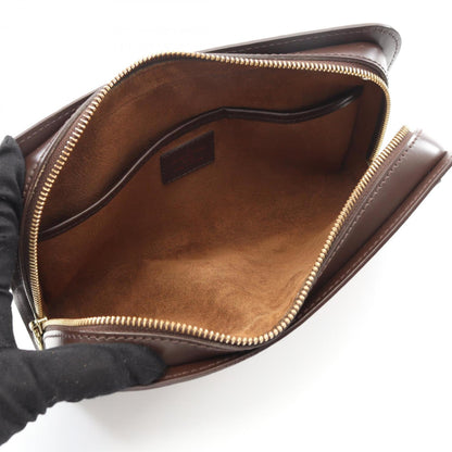 Louis Vuitton Coated Canvas Brown Clutch Bags