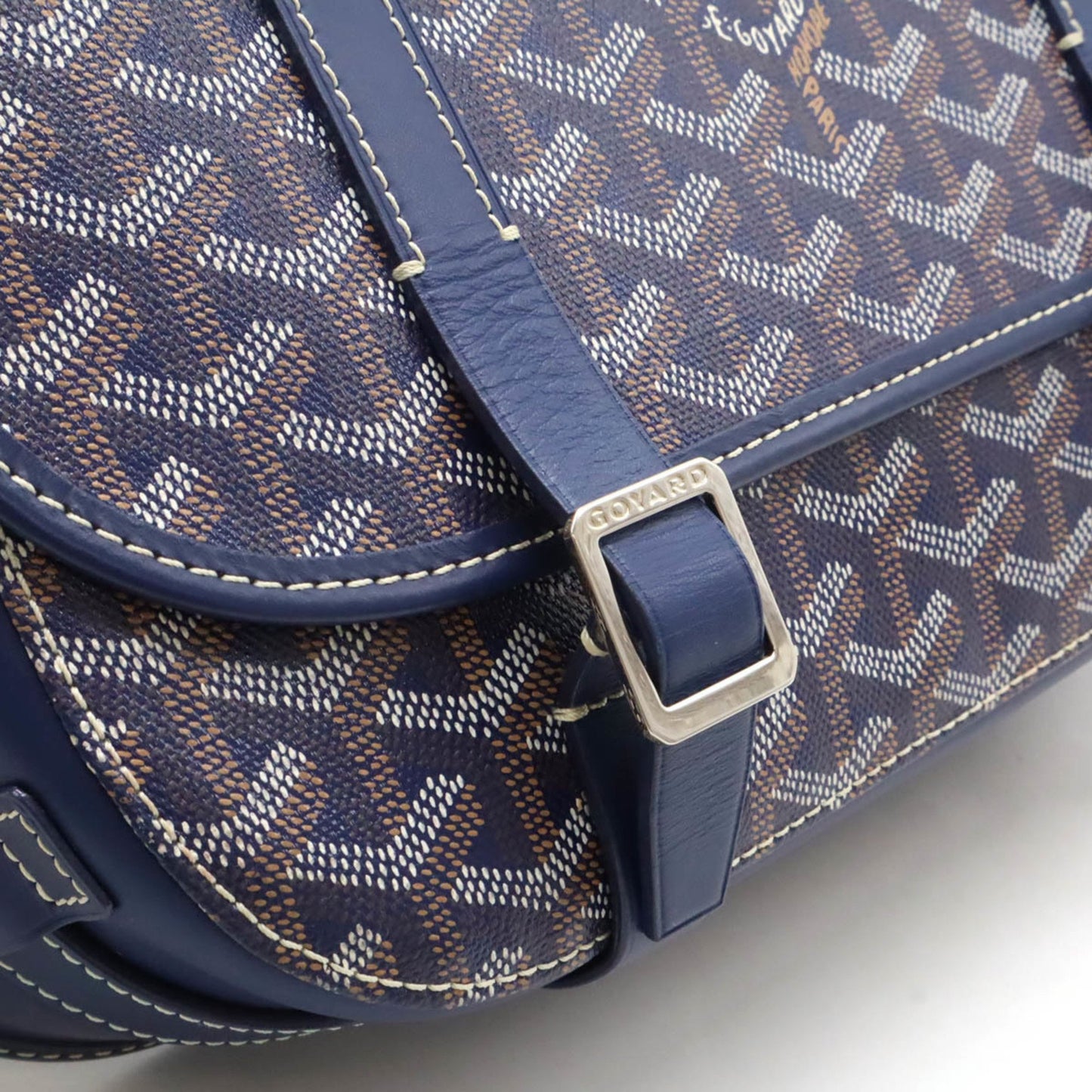 Goyard Coated Canvas Blue Shoulder Bags