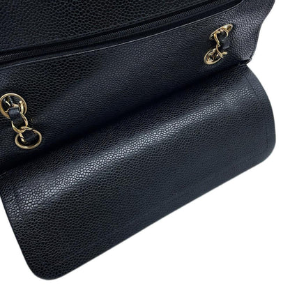 Chanel Calfskin Black Shoulder Bags