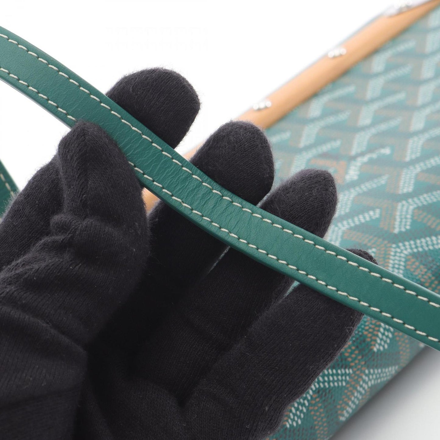 Goyard Coated Canvas Green Clutch Bags