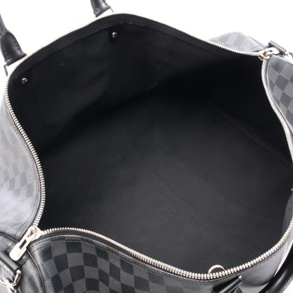 Louis Vuitton Coated Canvas Black Travel Bags
