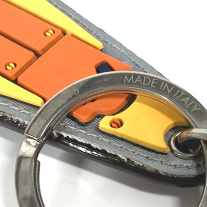 Louis Vuitton Faux Leather Silver Key Rings