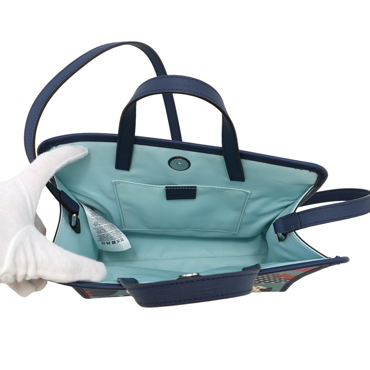 Gucci Pvc Blue Tote Bags