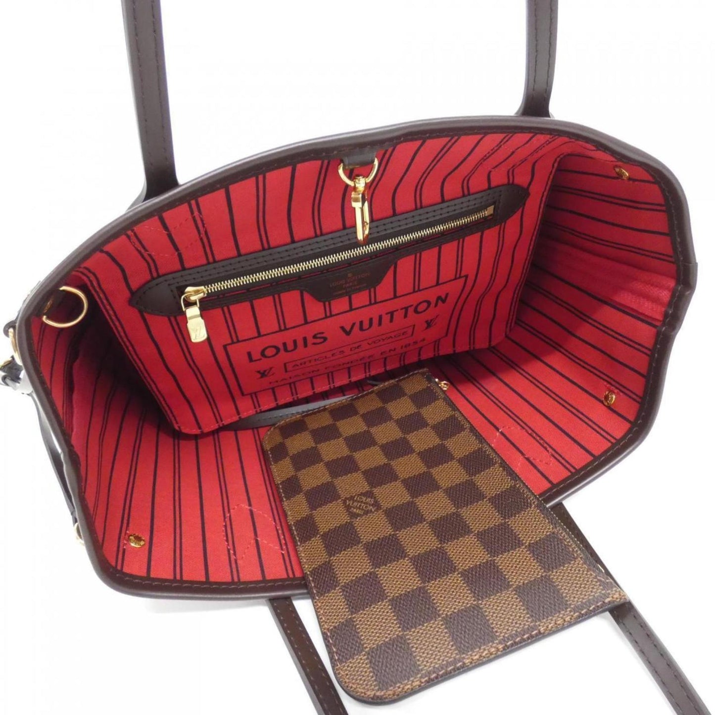 Louis Vuitton Coated Canvas Brown Handbags