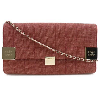 Chanel Canvas Red Shoulder Bags