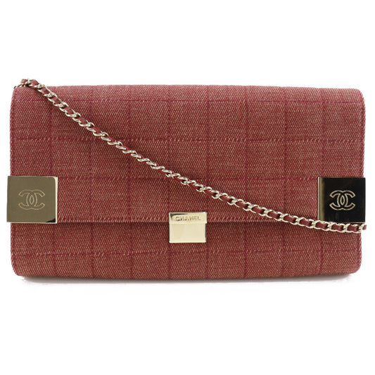 Chanel Canvas Red Shoulder Bags