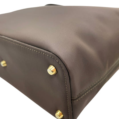 Versace Nylon Brown Shoulder Bags