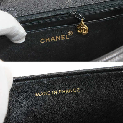 Chanel Calfskin Black Shoulder Bags