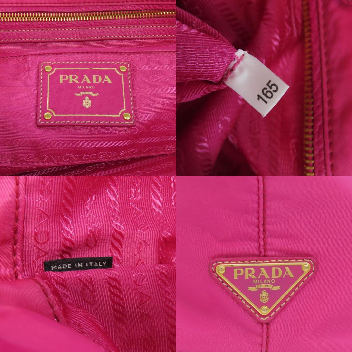 Prada Nylon Pink Tote Bags