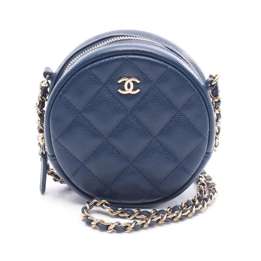 Chanel Calfskin Blue Shoulder Bags