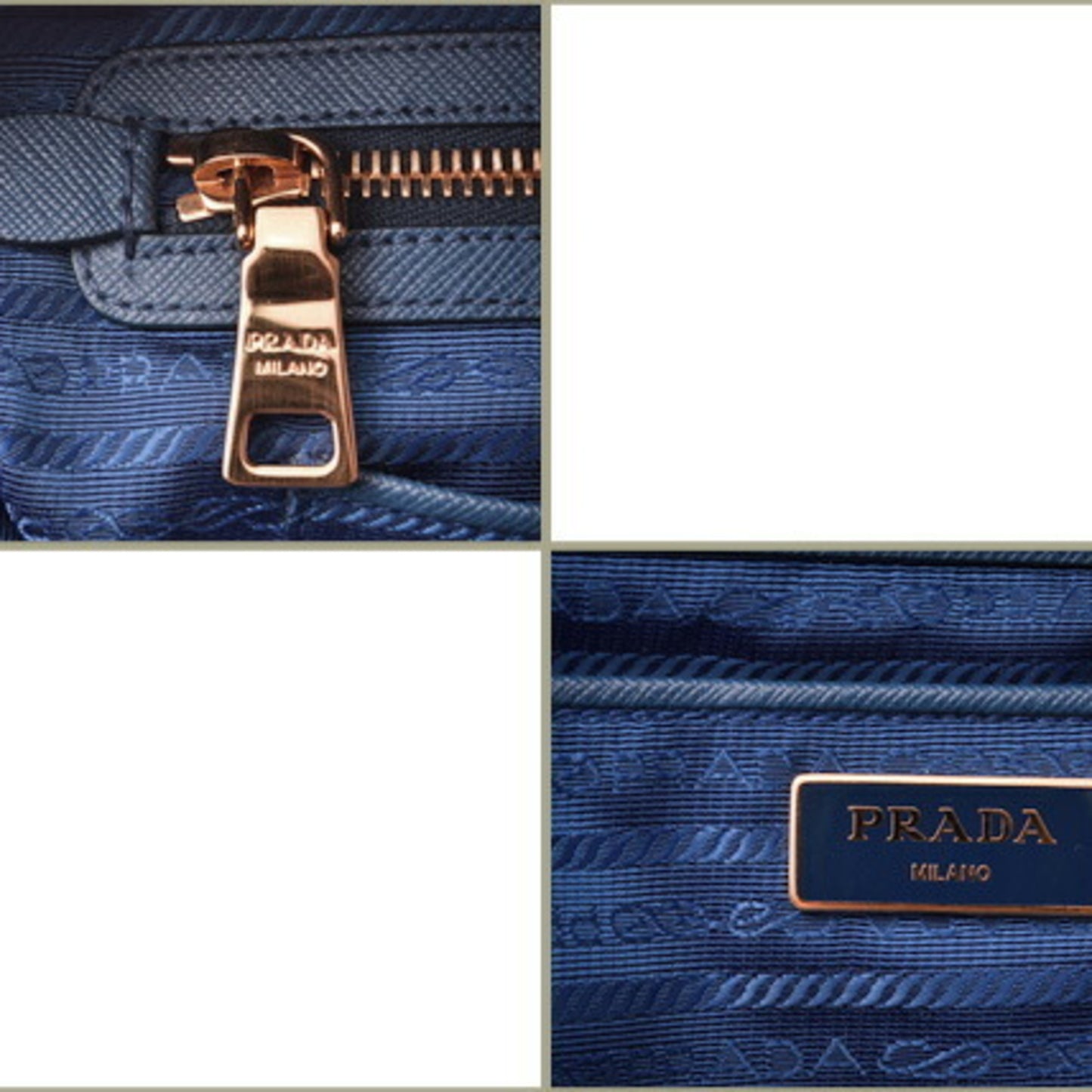 Prada Nylon Blue Shoulder Bags