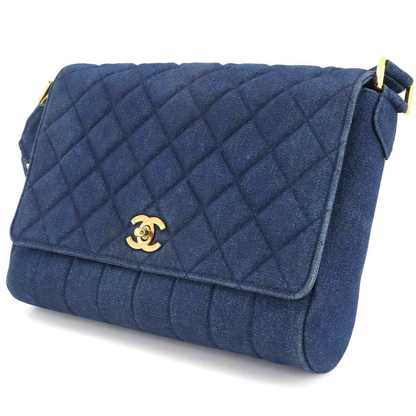 Chanel Denim Blue Shoulder Bags