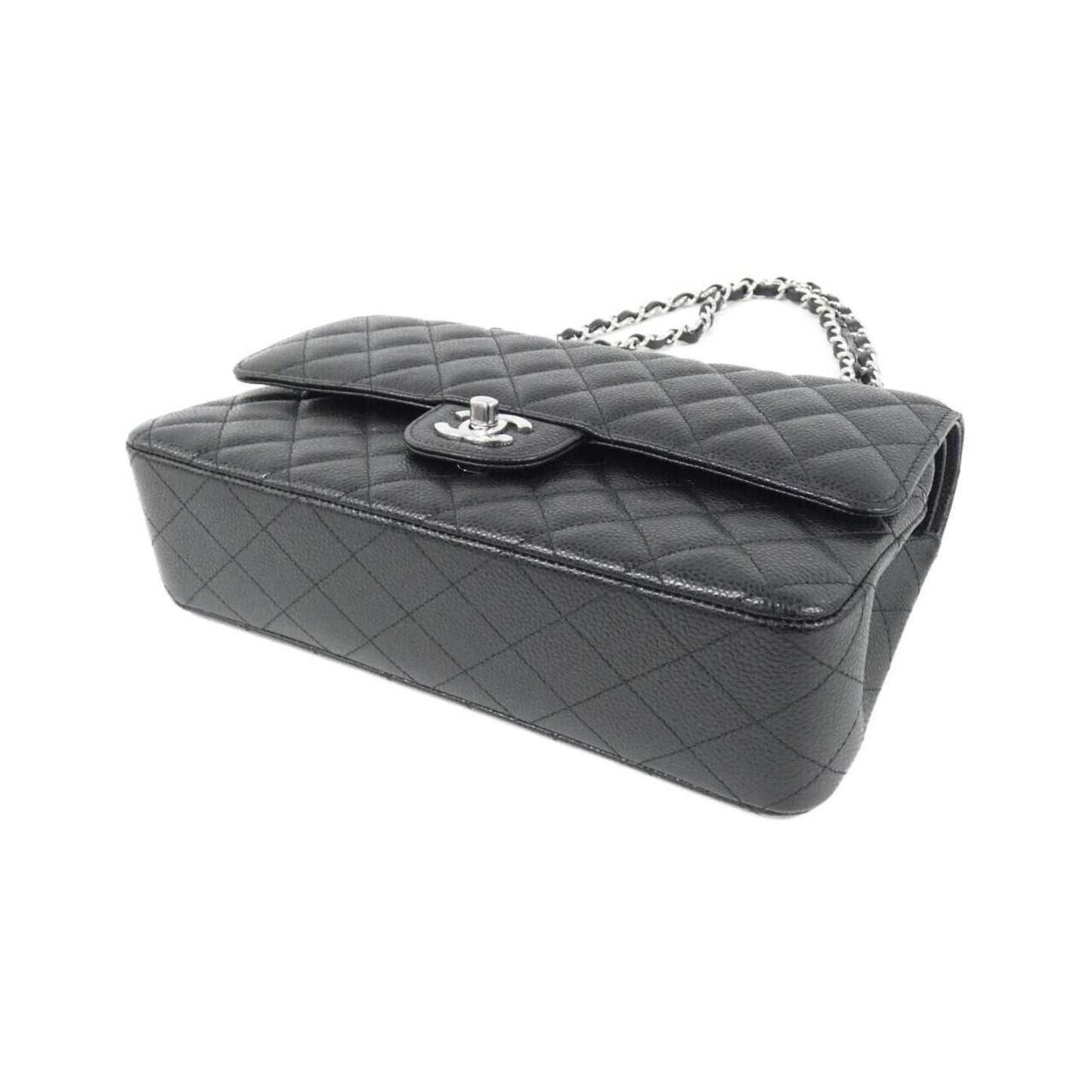 Chanel Calfskin Black Shoulder Bags