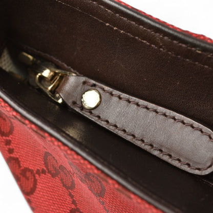 Gucci Coated Canvas Red Shoulder Bags