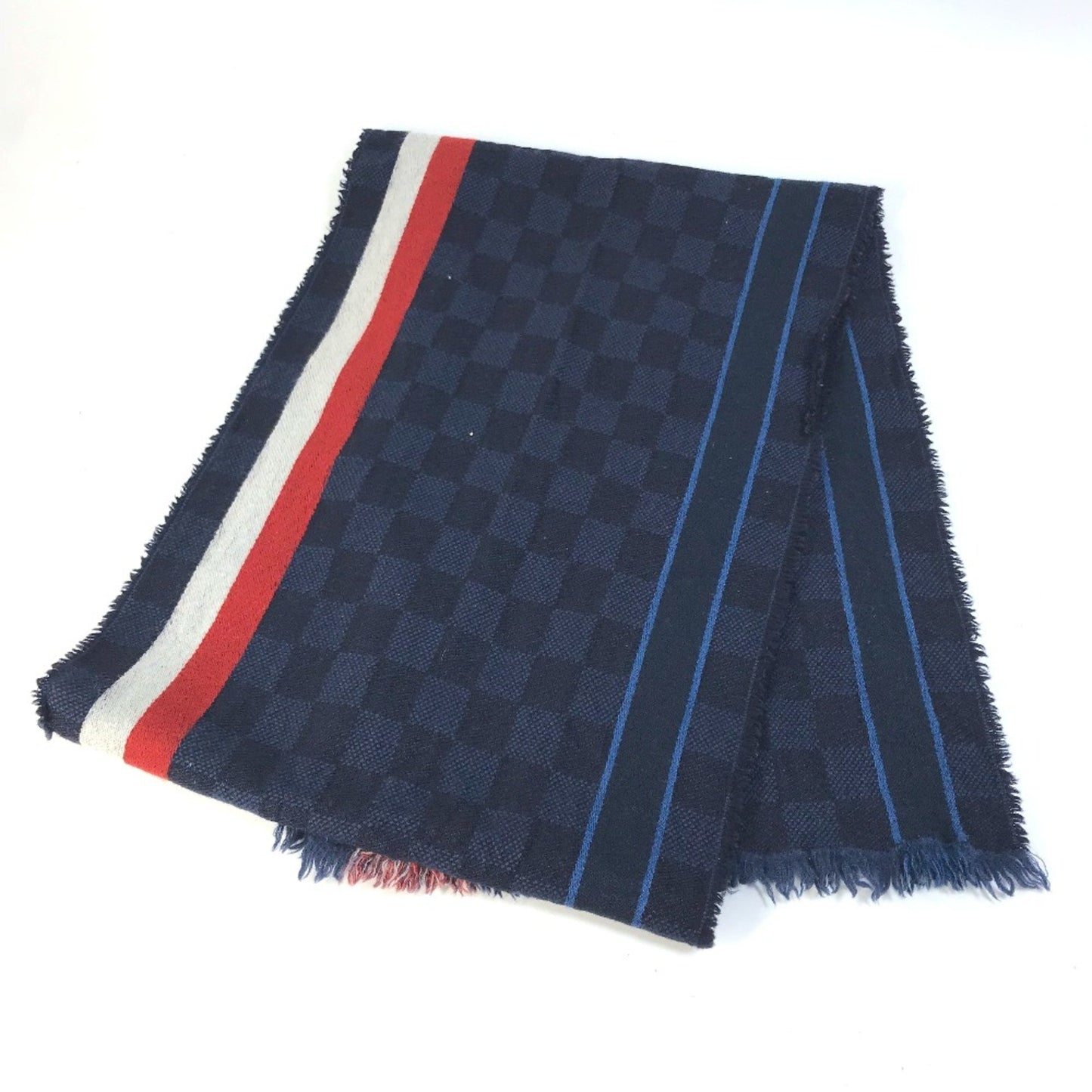 Louis Vuitton Wool Blue Scarves