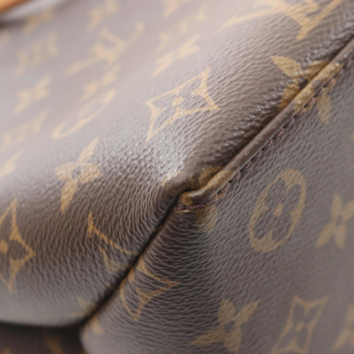 Louis Vuitton Coated Canvas Brown Handbags