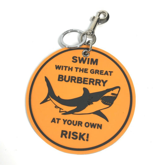 Burberry Faux Leather Black Key Rings
